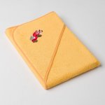 Veba LOTA osuška s kapucí zlatožlutá s výšivkou Autíčko na cestách zlatá lemovka 75 x 75 cm – Hledejceny.cz