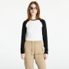 Dámská Trička Urban Classics Ladies Organic Cropped Retro Baseball Longsleeve