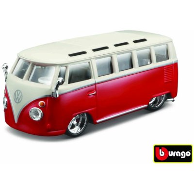 BBURAGO Plus Volkswagen Van Samba červená bílá 1:32 – Hledejceny.cz