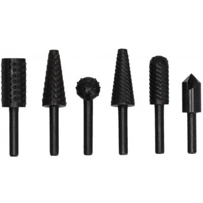 DEDRA-EXIM Frézy stopkové na kov a dřevo, DEDRA 07F501 6ks sada, stopka 6mm, HCS – Zboží Mobilmania