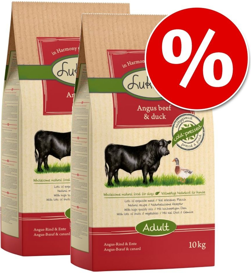 Lukullus Angus hovězí a kachní 2 x 10 kg