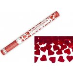 Párty konfety 60 cm červené srdce svatba valentýn – Zboží Mobilmania