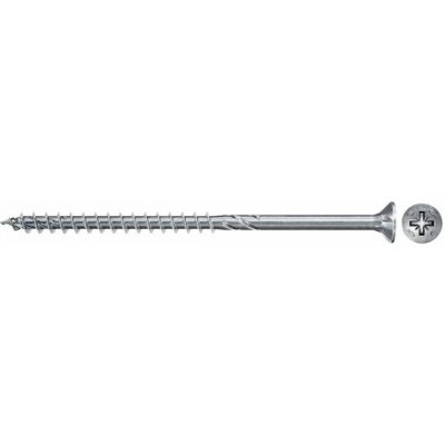 Fischer PowerFast FPF II CZP 5,0x40 BC 200 zápustná hlava bílý zinek částečný závit křížová drážka PZ 670413 – Hledejceny.cz