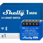 Shelly 1 Mini Gen3 spínací modul 1x 8A (WiFi, Bluetooth) SHELLY-1-Mini-Gen3 – Zboží Živě