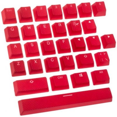 Náhradní klávesy Ducky Rubber Keycap Set, 31 kláves, Double-Shot Backlight - červená (DKSA31-USRDRNNO1)