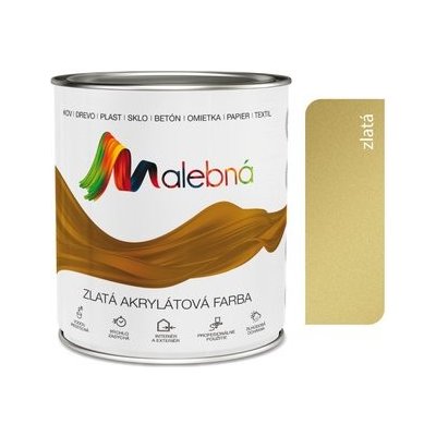 Chemolak Malebná 0,7 l zlatá – Zboží Mobilmania