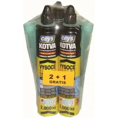 Chemická kotva CEYS VINYLESTER, 300ml, 2+1 GRATIS (42901621) – Hledejceny.cz