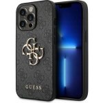 Pouzdro Guess 4G Metal Logo Apple iPhone 14 Pro Max šedé – Hledejceny.cz