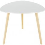 Kondela Tavas bílá / přírodní dřevo – Zboží Mobilmania