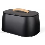 MEO Chlebník MAESTRO MR-1675-BLACK Černá – Zboží Dáma