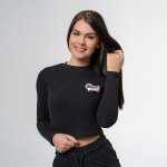 BeastPink Long Sleeve Croptop black – Sleviste.cz