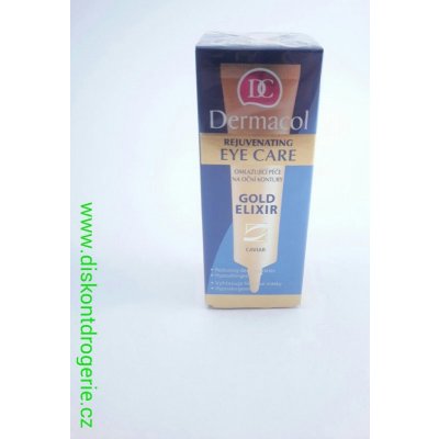 Dermacol Elixir Gold oční krém s kaviárem 15 ml