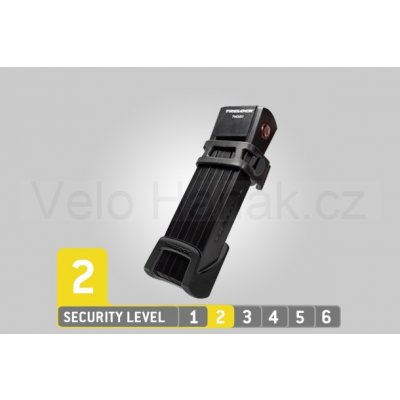 Cadenas Pliable Trelock FS 200-75 Two Go Avec Support - Niveau Sécurité 2/6, Marque Allemande