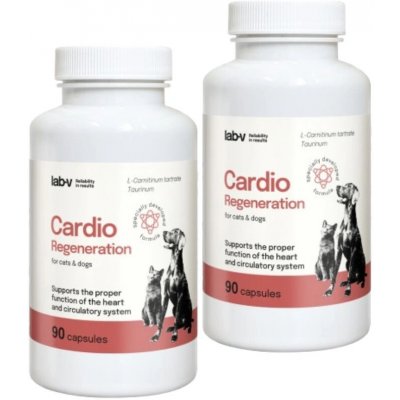 LAB-V Cardio Regeneration Podpora správné činnosti srdce a oběhového systému pro psy a kočky 2 x 90 kapslí – Hledejceny.cz