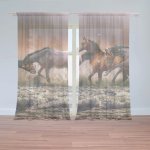 Záclony Koně ve vodě: 2 ks - 150x250 cm - Sablio – Hledejceny.cz