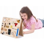 Kik KX4628 Dřevěná oboustranná manipulační tabule přírodní – Zbozi.Blesk.cz