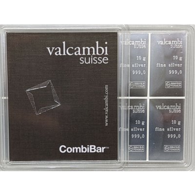 Combi Bar Valcambi SA Švýcarsko stříbrný slitek 10 x 10 g – Hledejceny.cz