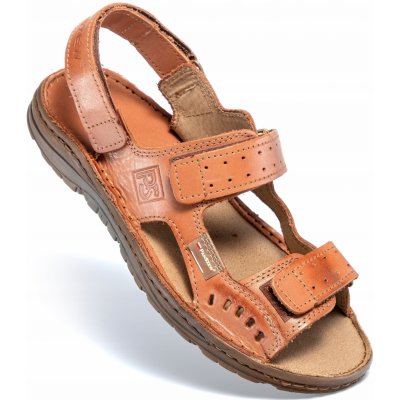 Pánské kožené sandály na suchý zip – Zboží Dáma