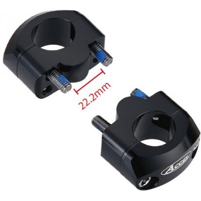 ACCEL držáky/zvedáky na řidítka (spodní-22,2/horní-22,2mm) výška 20mm barva černá (BM-34BK22/22) – Hledejceny.cz