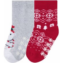 Lupilu Dívčí vánoční termo ponožky, 2 páry červená