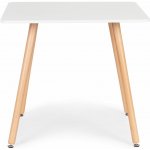 MODERNHOME Moderní dřevěný čtvercový kuchyňský stůl 80 x 80 cm – Zboží Dáma