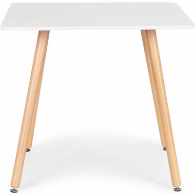 MODERNHOME Moderní dřevěný čtvercový kuchyňský stůl 80 x 80 cm – Zboží Dáma