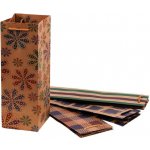 Taška na láhev papírová Craft Ornament / 115 x 8,5 x 355 mm – Zboží Mobilmania