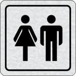Cedulka na dveře - WC ženy, WC muži – Zboží Mobilmania
