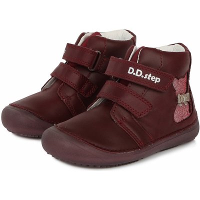 D.D.Step barefoot boty A063-35 Raspberry se svítící podrážkou vínové – Zboží Mobilmania