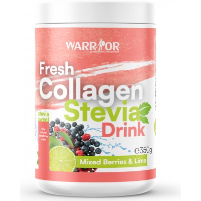 Warrior Fresh Collagen Stevia Drink Mixed Berry and Lime 350 g – Hledejceny.cz