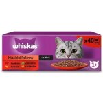 Whiskas Klasické pokrmy kuře hovězí jehně drůbež ve šťávě 40 x 85 g – Sleviste.cz