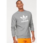 adidas Originals TREFOIL CREW mikina šedá – Zboží Mobilmania