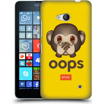 Pouzdro HEAD CASE Microsoft Lumia 640 / 640 DUAL SIM Emoji opička Oops – Zboží Mobilmania