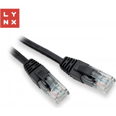 Lynx CS LX-UTP5E-200-BLACK UTP patch Cat5e PVC CCA 20m černý – Zboží Živě