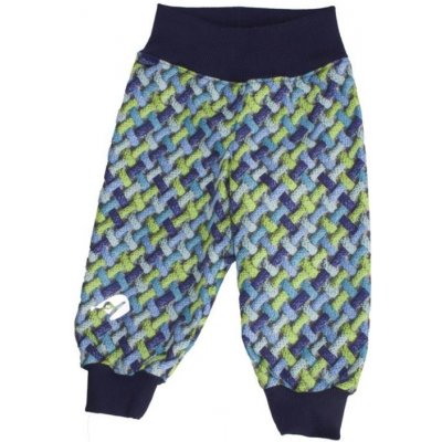 Fantom Kojenecké softshellové kalhoty modro zelené copánky – Zboží Dáma