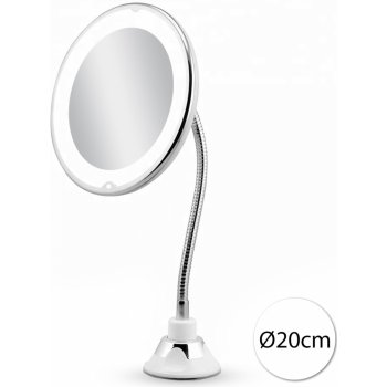 BeautyRelax 9619 Zvětšovací zrcadlo s LED světlem a husím krkem 10x bílá od  360 Kč - Heureka.cz