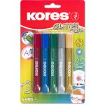 Kores lepidlo s flitry metalické barvy 5 x 10 ml – Zboží Živě