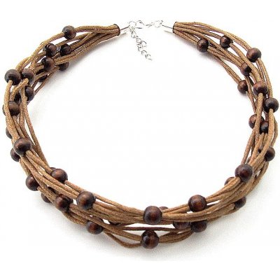 Kouzlo bižuterie Dřevěné korále Divoženka na přání kombinace barev: 13 – Sleviste.cz