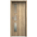 Sapeli Elegant Komfort M33 posuvné dub Halifax 60 x 210 cm Satináto bílé – Hledejceny.cz