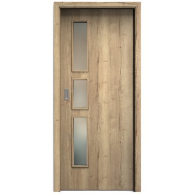 Sapeli Elegant Komfort M33 posuvné dub Halifax 60 x 210 cm Satináto bílé – Hledejceny.cz