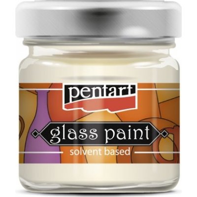 Pentart Barva na sklo nevypalovací 30 ml BÍLÁ – Zboží Dáma