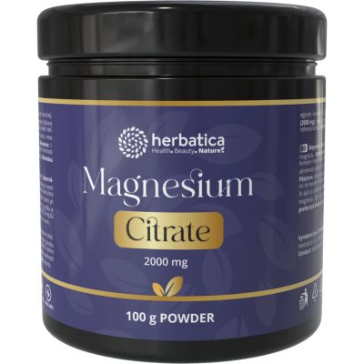 Herbatica Magnesium Citrát 100 g prášek – Hledejceny.cz