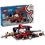 LEGO® City 60443 Zastávka v boxech F1 a personál s vozem Ferrari – Zboží Živě