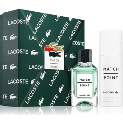 Lacoste Match Point EDT 100 + deodorant ve spreji 150 ml dárková sada – Zboží Mobilmania