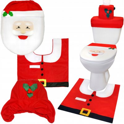 ISO Trade Vánoční potah na toaletu Santa Claus