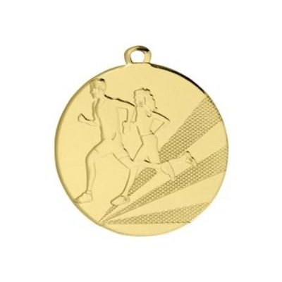 Medaile 50mm s běžeckým motivem Zlatá – Zboží Dáma