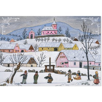 Albi Vánoční přání Josef Lada - Děti u rybníka – Zboží Dáma