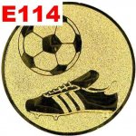 Emblém E114 FOTBAL umístění na sportovní pohár nebo medaili 50 mm – Zboží Dáma