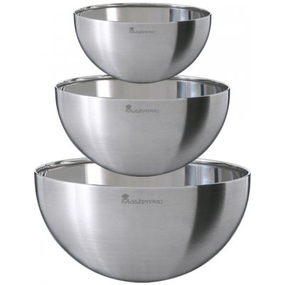 Masterpro Misky míchací sada 3 ks 17, 19, 25 cm nerez BGEU-5574-6 – Sleviste.cz