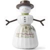 Vánoční dekorace Vánoční porcelánová dekorace Snowwoman 11 cm Kähler